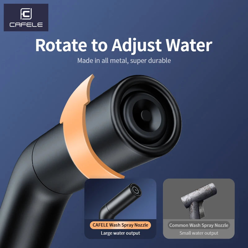 CAFELE High Pressure Portable Water Gun Kit - Adjustable Spray Nozzle for Car Washing & Cleaning with Extended Hose