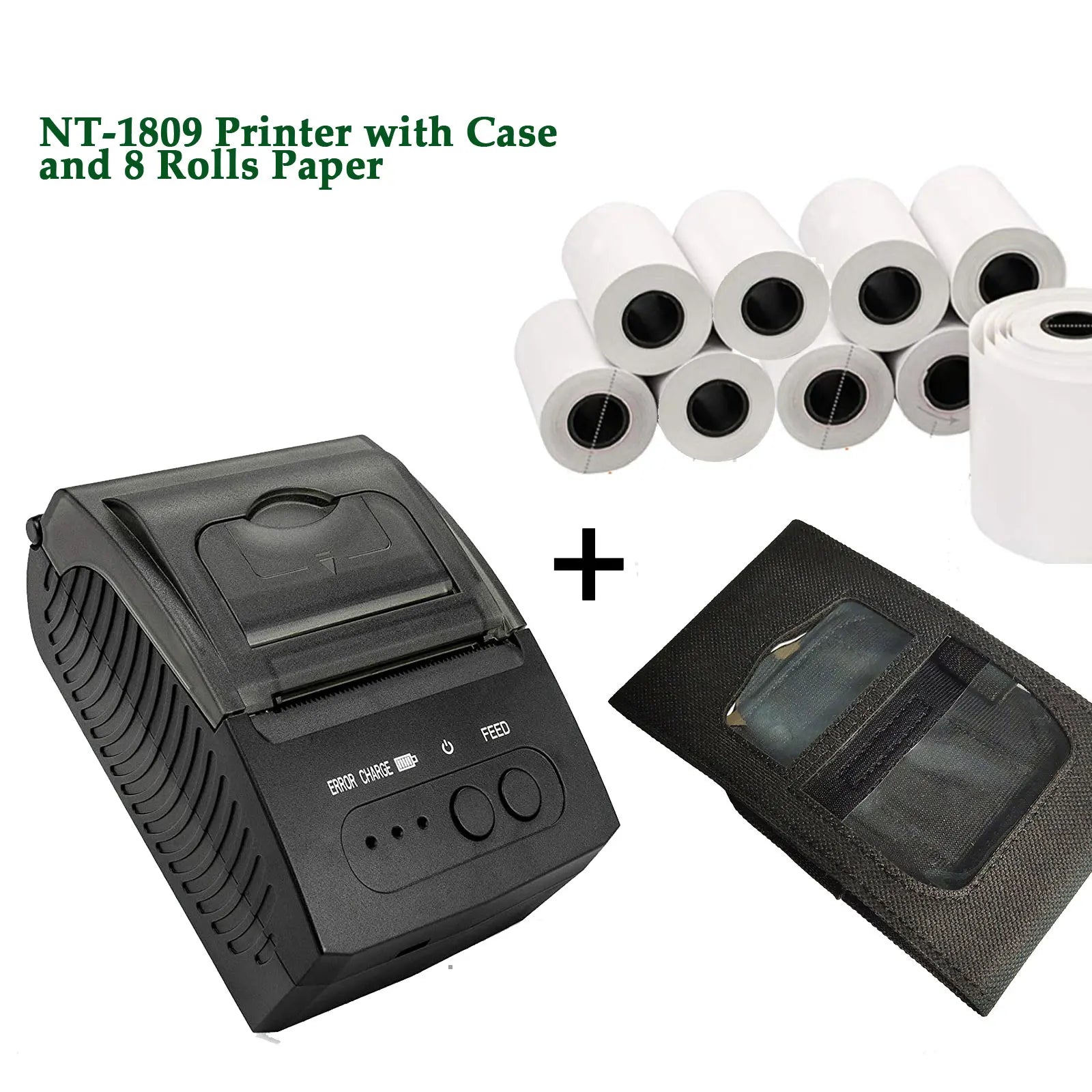 NETUM 1809 Portable 58mm Bluetooth Thermal Receipt Printer - USB POS Printer for Android & iOS