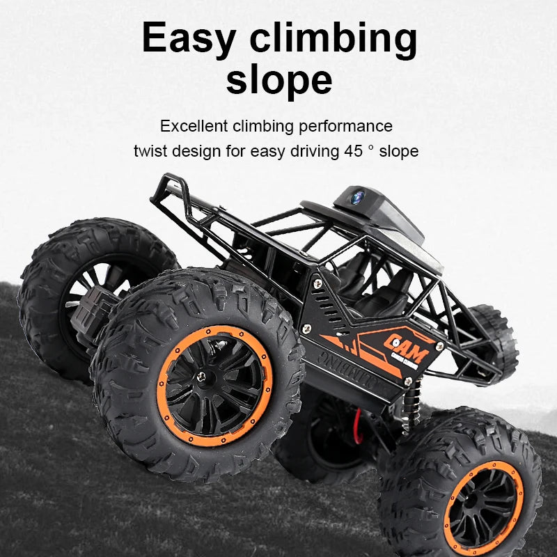 HD 720P WiFi FPV RC Stunt Car - 1:18 Scale 2.4G Remote Control Climbing Vehicle