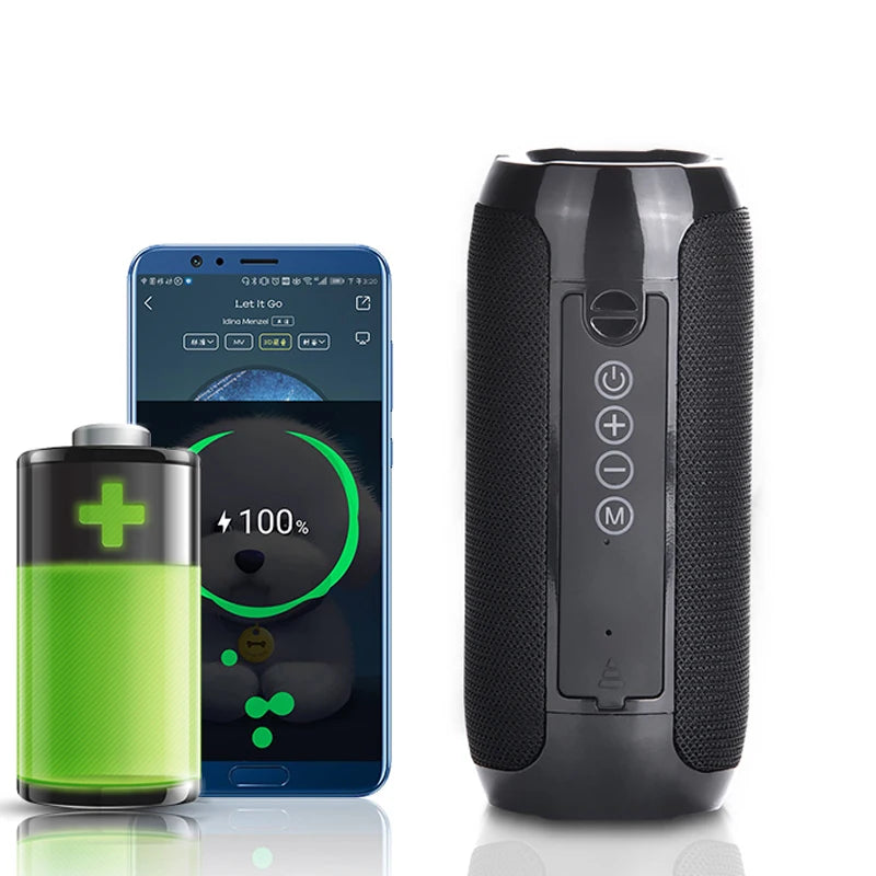 TG117 Waterproof Bluetooth Speaker - Portable Wireless Outdoor Loudspeaker