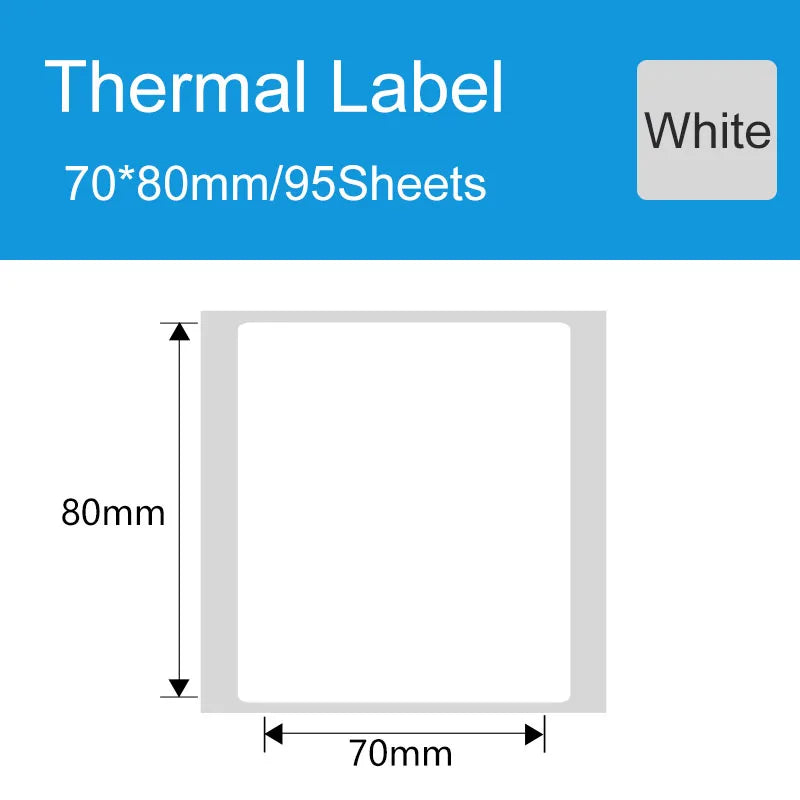 DETONGER DP80S Portable Thermal Printer - 30-80mm Multi-Function Barcode & Label Maker
