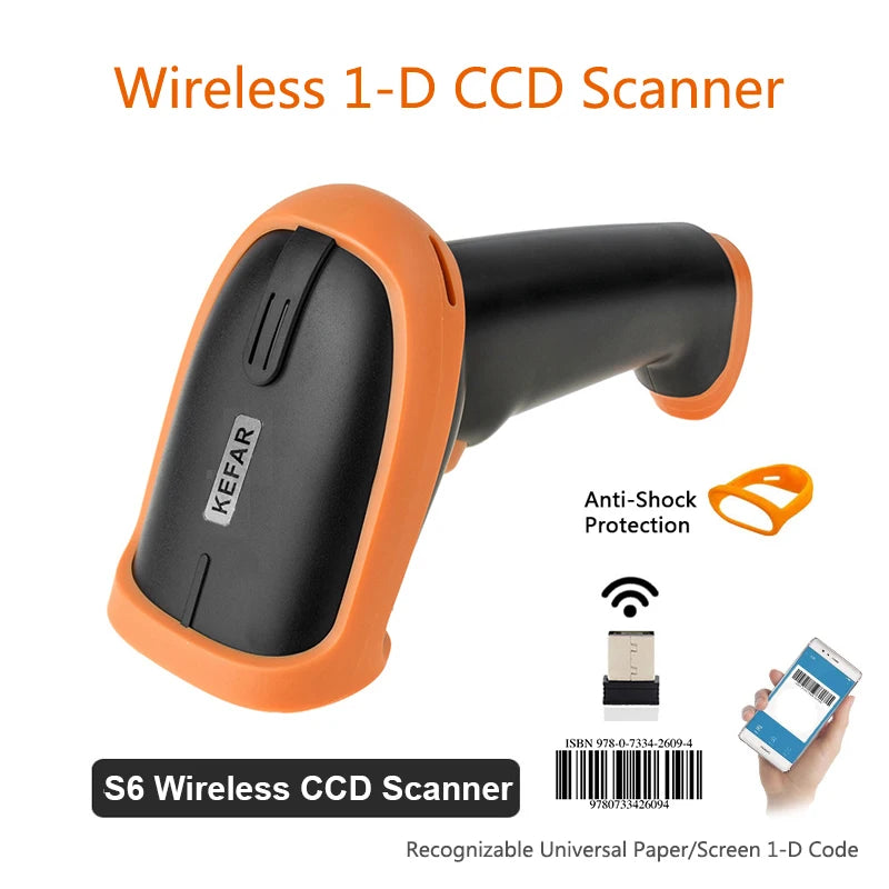 L8BL Bluetooth 2D Barcode Scanner - Wireless & Wired Handheld Reader with USB Support
