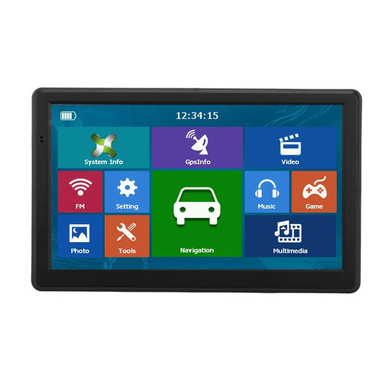 KMDRIVE 7-Inch HD Car GPS Navigation System with FM Transmitter & Media Player