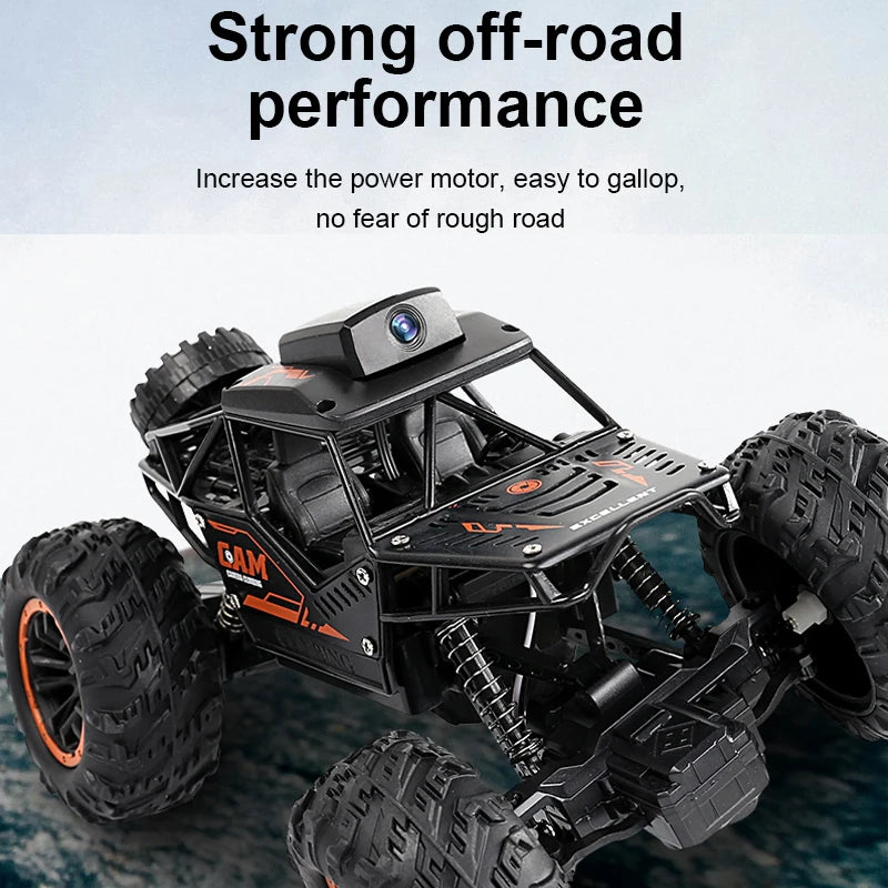 HD 720P WiFi FPV RC Stunt Car - 1:18 Scale 2.4G Remote Control Climbing Vehicle