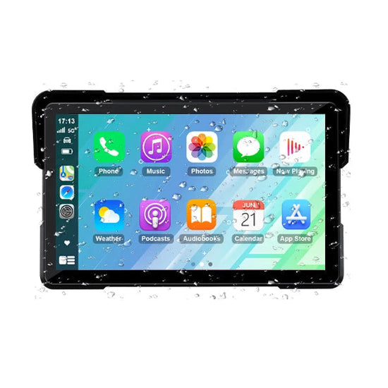 Motorcycle GPS Navigation System with DVR Dash Camera - 5"/7" 2K Waterproof Display with Wireless CarPlay & Android Auto