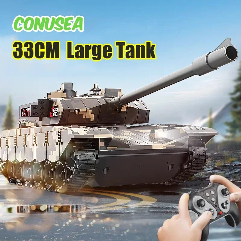 33cm RC Battle Tank - Remote Control Military Vehicle with Crawler Tracks