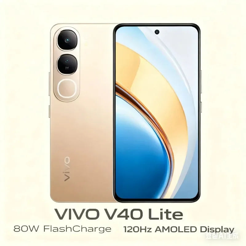 VIVO V40 Lite 6.78" HD+ Smartphone - 50MP Dual Camera, 5000mAh Battery, 44W Fast Charging
