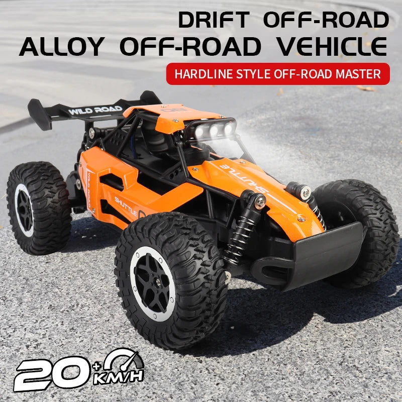 1:16 Scale 2.4G RC Off-Road Climbing Car with LED Lights - Remote Control Vehicle for Kids