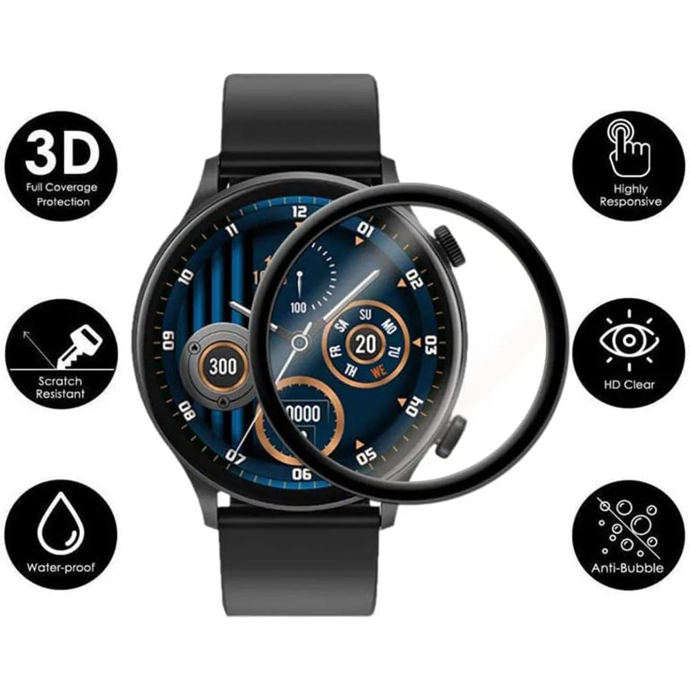 Haylou Solar Plus RT3 Screen Protector - 3D TPU Hydrogel Film (3-Pack)