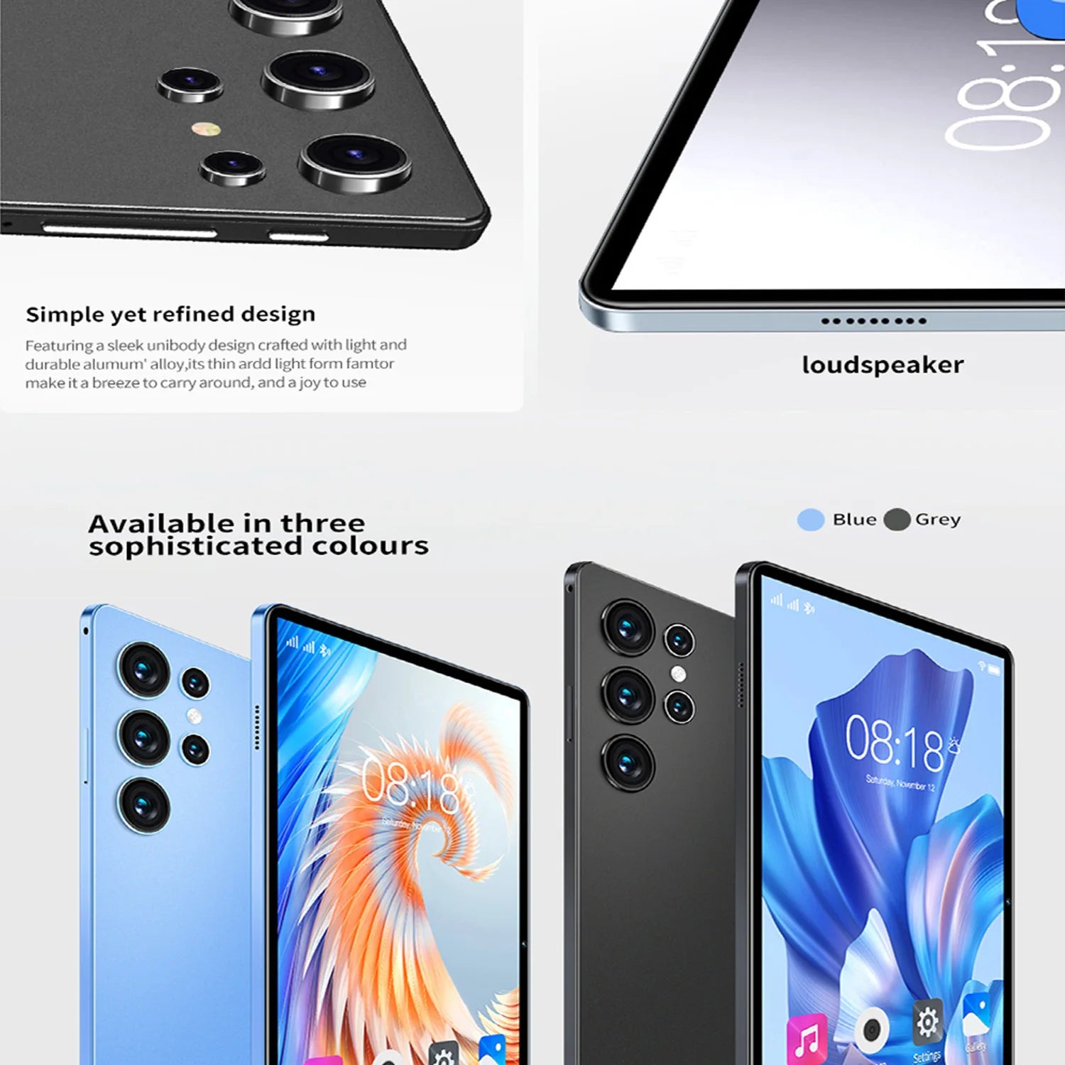 10.1" Android Tablet - HD Display, Octa-Core Processor, 4GB RAM, 64GB Storage