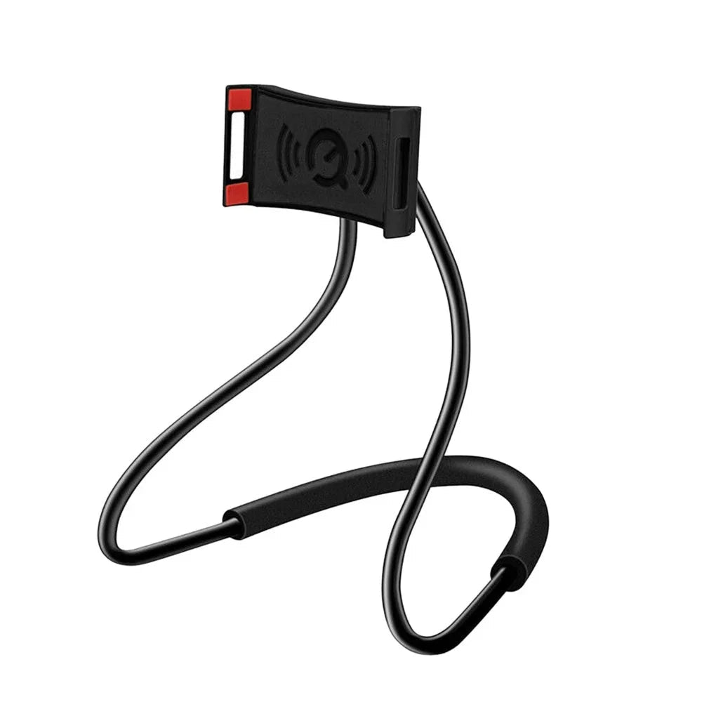 Adjustable Neck Mount Phone Holder - 360° Rotating Hands-Free Stand
