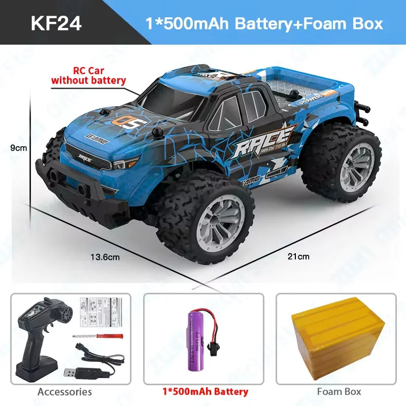 1:16 Scale 2.4G RC Off-Road Climbing Car with LED Lights - Remote Control Vehicle for Kids