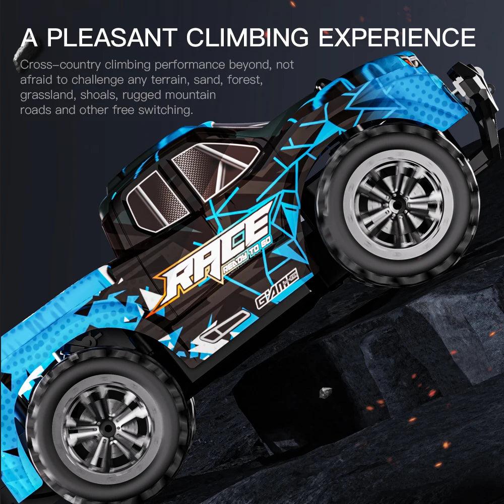1:16 Scale 2.4G RC Off-Road Climbing Car with LED Lights - Remote Control Vehicle for Kids