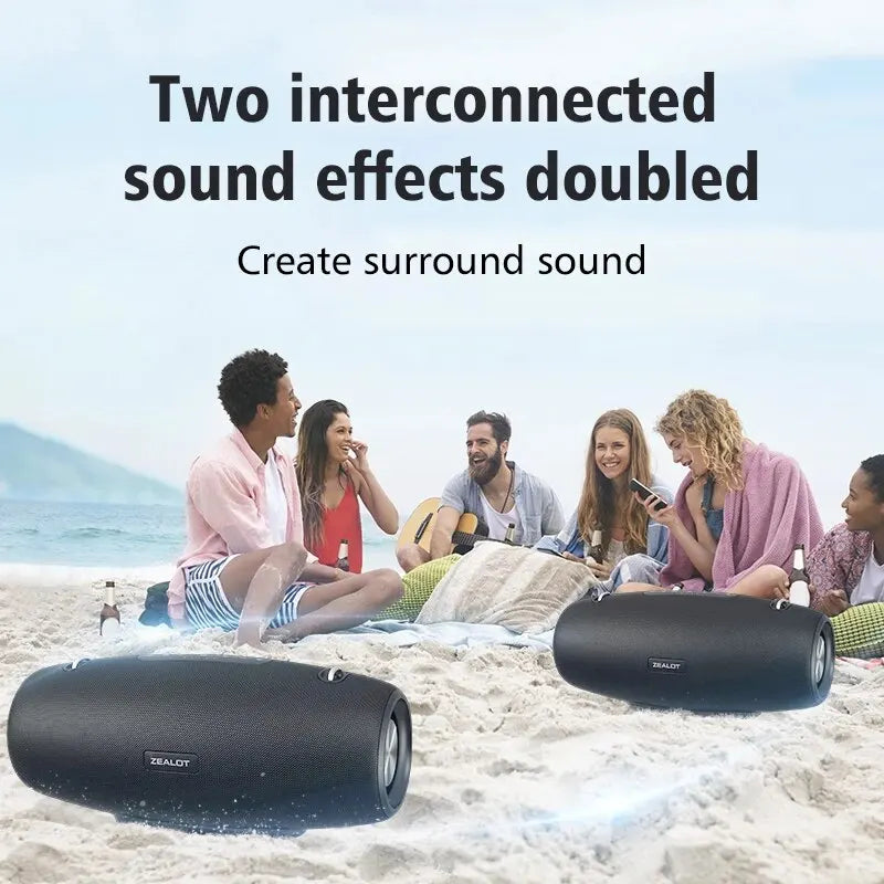 ZEALOT S67 60W Portable Bluetooth Speaker - Premium Outdoor Party Sound System