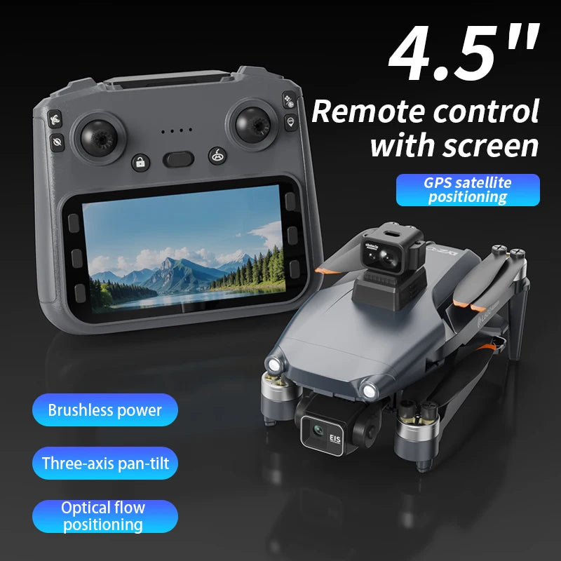 L600 Pro Max Professional Drone - 8K Camera, 3-Axis Gimbal, 360° Obstacle Avoidance