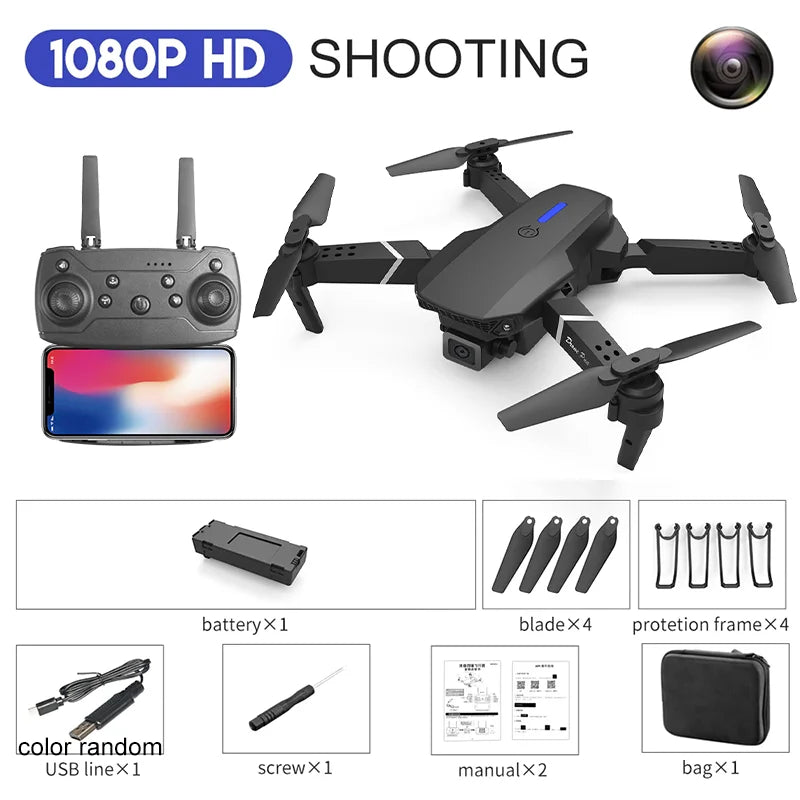 E88 Pro 4K Professional RC Drone with HD Wide-Angle Camera