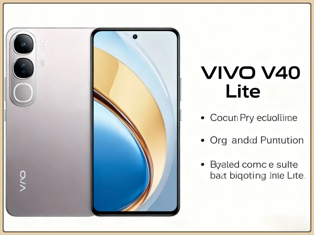 VIVO V40 Lite 6.78" HD+ Smartphone - 50MP Dual Camera, 5000mAh Battery, 44W Fast Charging