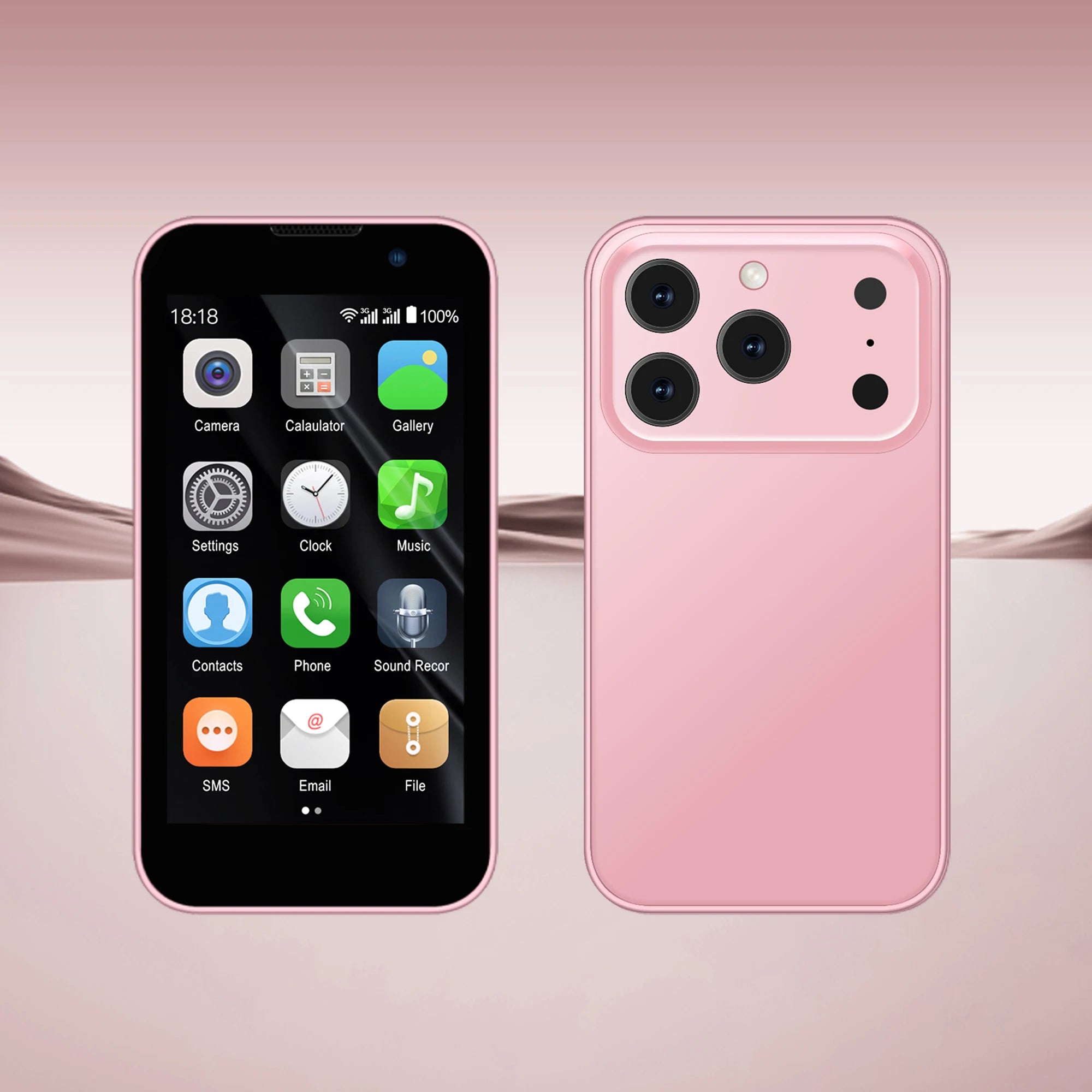 SERVO Mini Smartphone - 3.0" HD Display, 2GB RAM, 16GB Storage, Android 9.0, Face Unlock