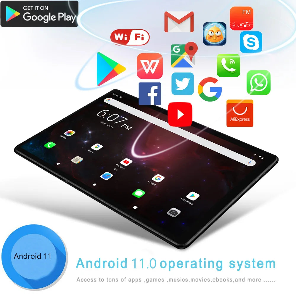 10.1" Android Tablet - Octa Core, 4GB RAM, 64GB ROM with 3G Calling