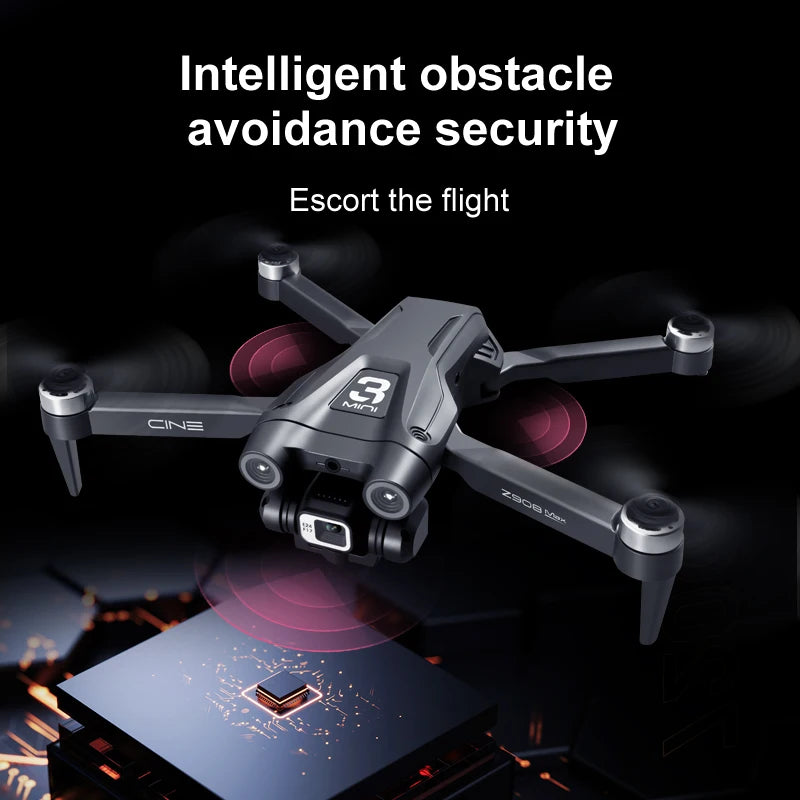 Z908 Pro MAX Professional Drone - 8K GPS Quadcopter with Optical Flow & 3-Sided Obstacle Avoidance