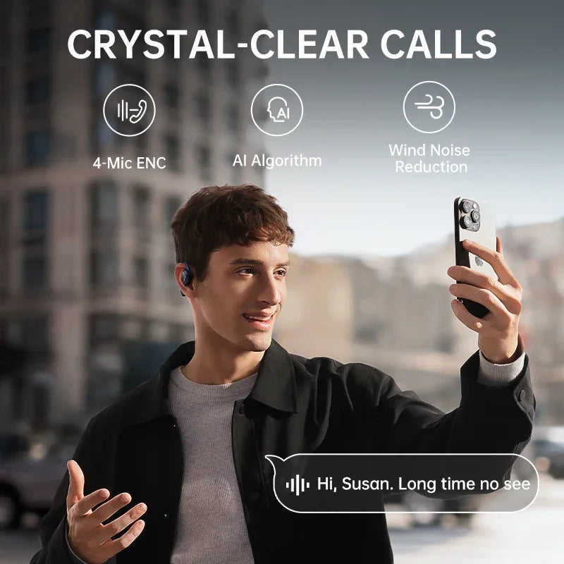 Baseus Bowie MF1 Open-Ear Sport Wireless Earphones - Bluetooth 5.4, 60 Hours Playtime