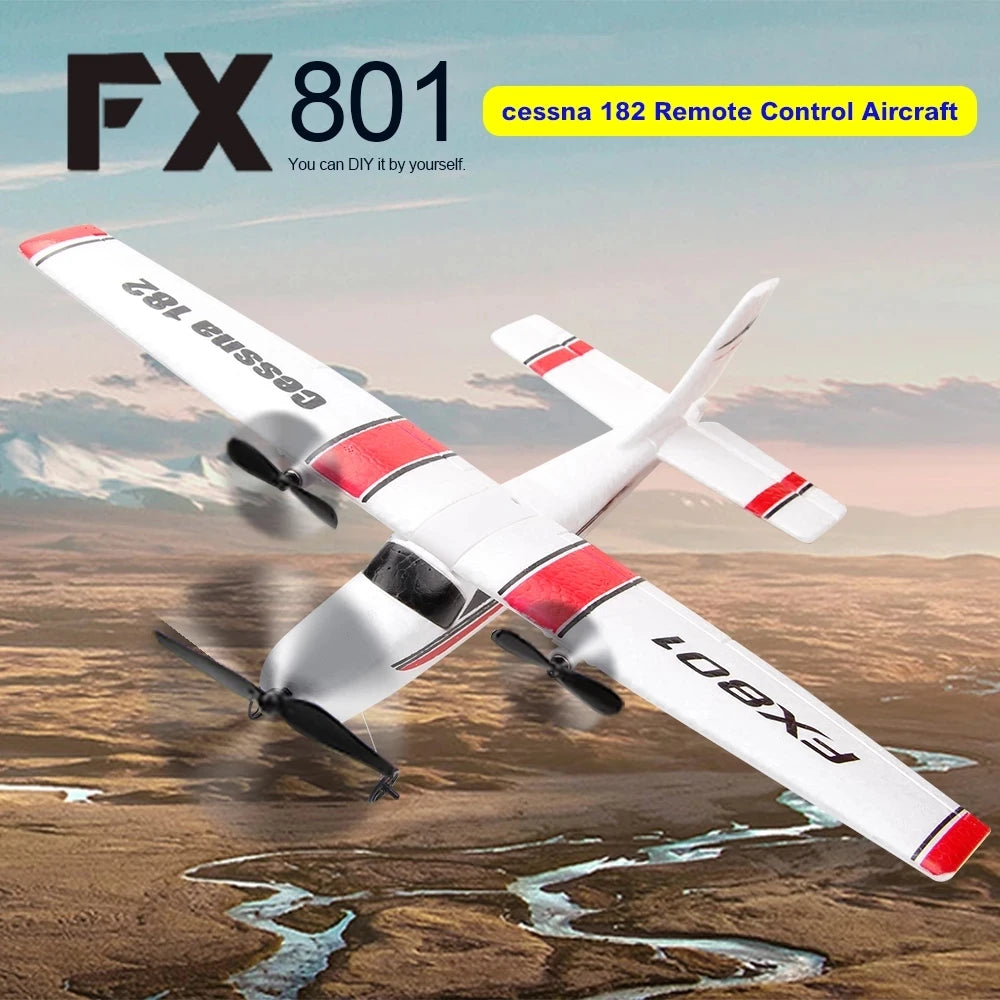 FX801 Remote Control Airplane - 2.4GHz 2-Channel RTF RC Plane with EPP Foam Construction