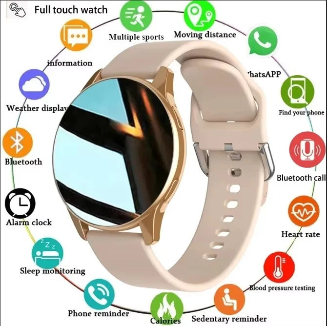Women's Bluetooth Smart Watch with Health Tracking & Call Features