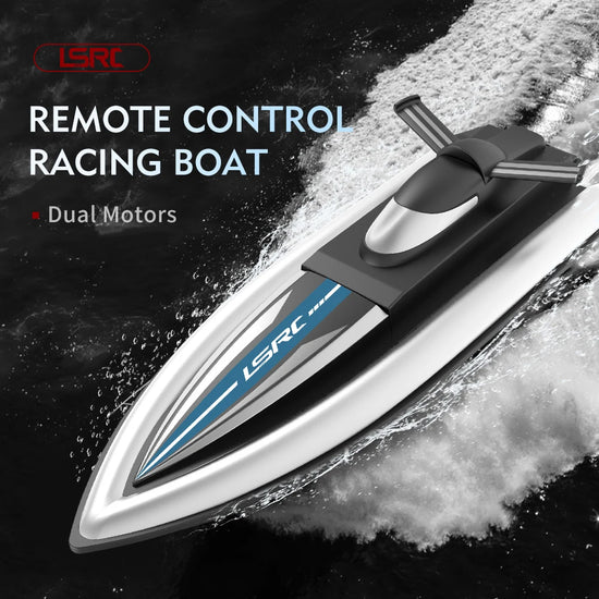 LSRC-B8 High-Speed RC Racing Boat - 2.4GHz Waterproof Remote Control Speedboat