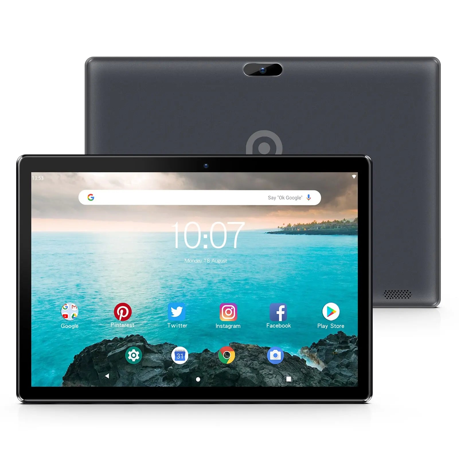 PRITOM 10-Inch Android Tablet with SIM Card Slot - 64GB Quad-Core Processor