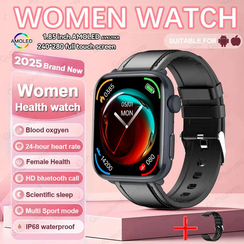 AI Smart Health Monitor Watch - HRV & PPG Blood Pressure Tracking with NFC