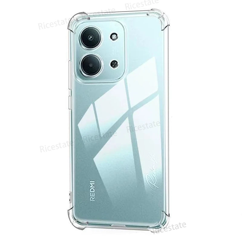Premium Shockproof Clear Case for Xiaomi Redmi Series - Soft TPU Silicone Bumper Protection