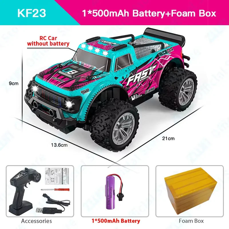 1:16 Scale 2.4G RC Off-Road Climbing Car with LED Lights - Remote Control Vehicle for Kids