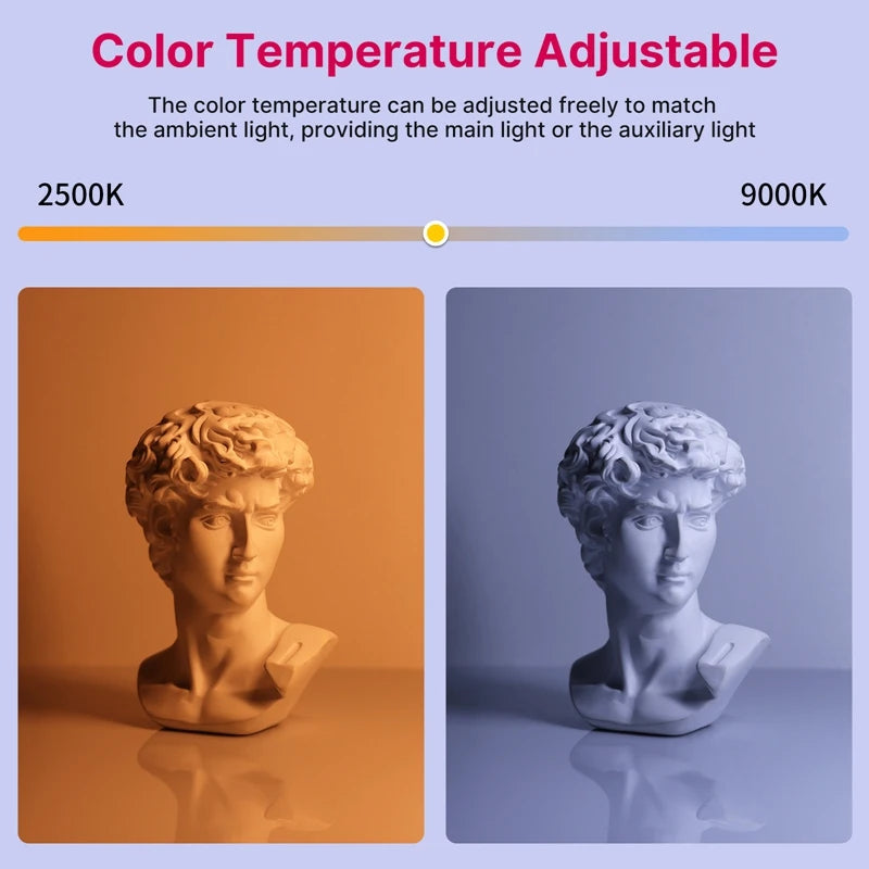 Ulanzi VL119 RGB LED Video Light Wand - Handheld Tube Light with CRI 95+, 2500K-9000K Color Temperature