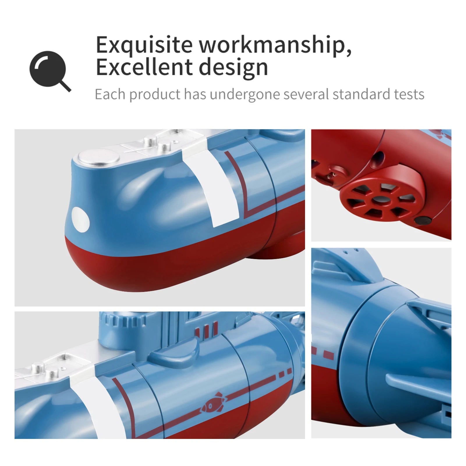 Mini RC Submarine - 0.1m/s Remote Control Waterproof Diving Toy