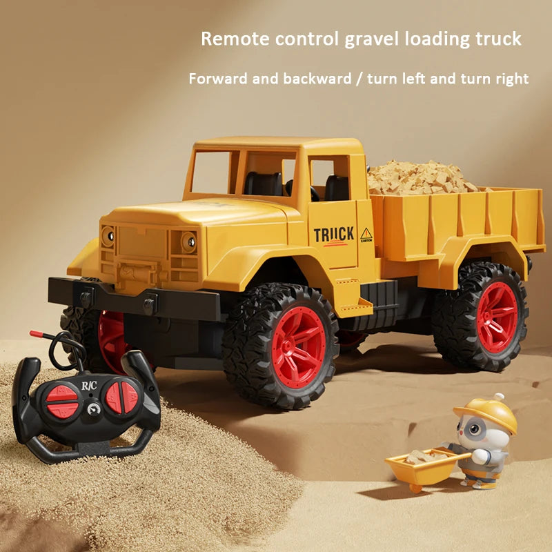 Remote Control Excavator Toy - 9 Channel RC Construction Vehicle with Lights & Sound