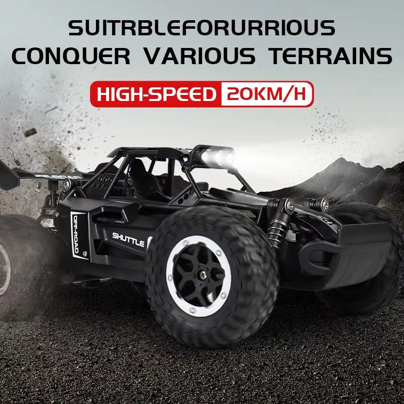 1:16 Scale 2.4G RC Off-Road Climbing Car with LED Lights - Remote Control Vehicle for Kids