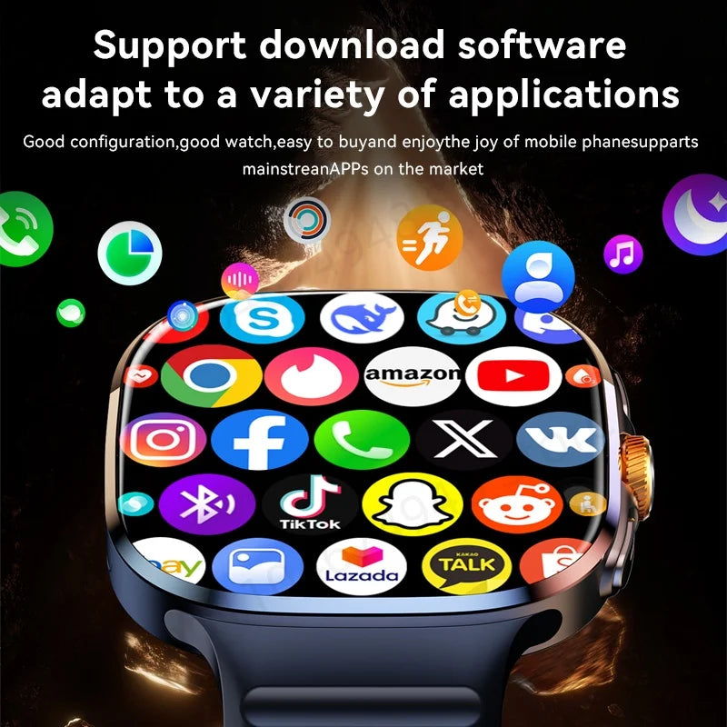 M99 5G Smartwatch - 2.4" AMOLED Display with 900W Rotating Camera