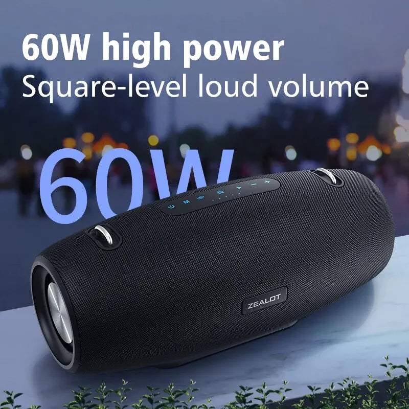 ZEALOT S67 60W Portable Bluetooth Speaker - Premium Outdoor Party Sound System