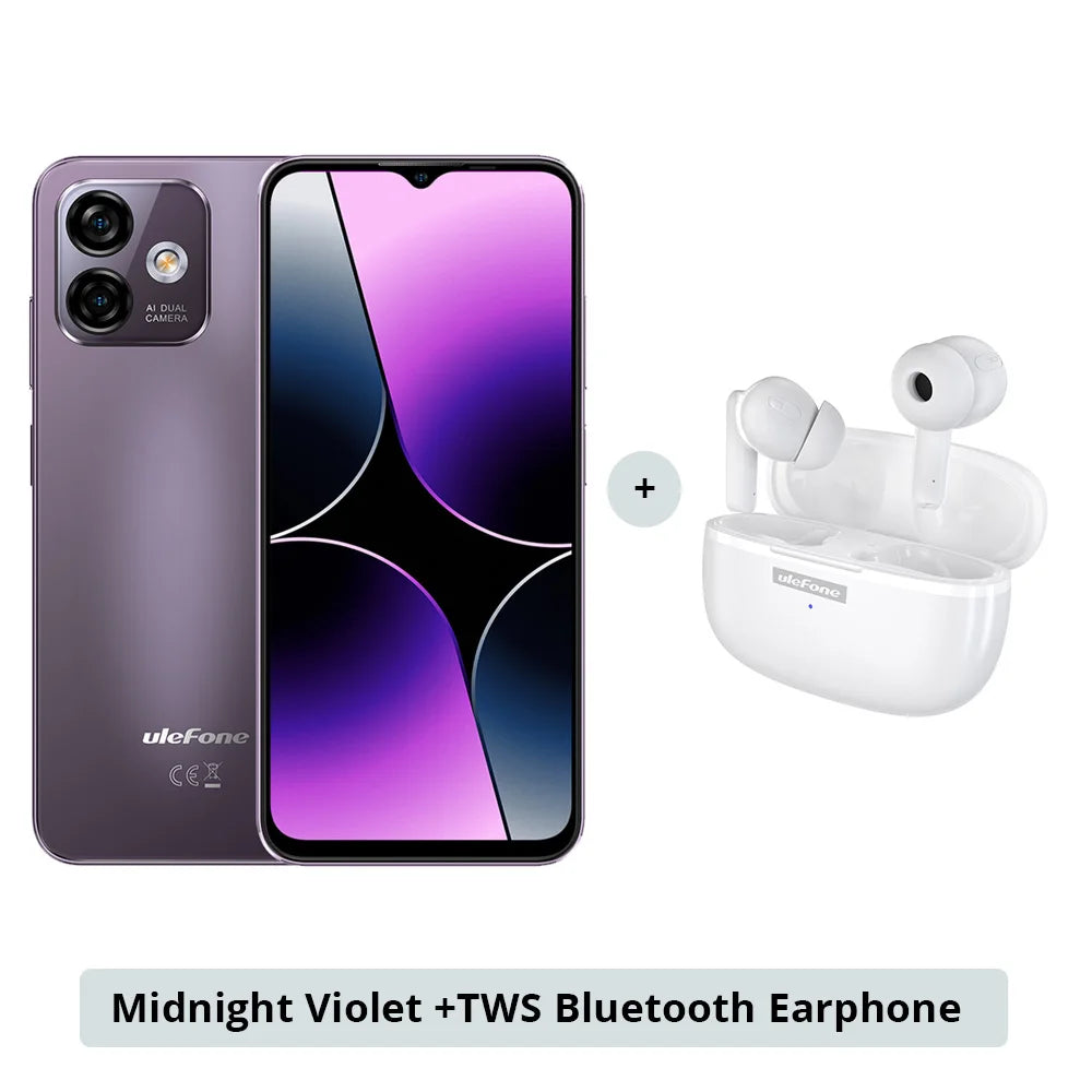 Ulefone Note 16 Pro 4G Smartphone - 16GB RAM (8GB+8GB Extended) 256GB Storage, Android 13, 50MP Camera, 6.52" Display