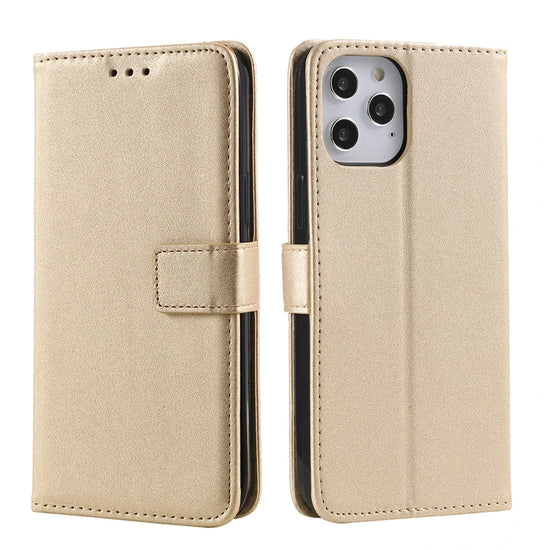 Premium Leather Wallet Case for iPhone - Flip Cover with Card Slots