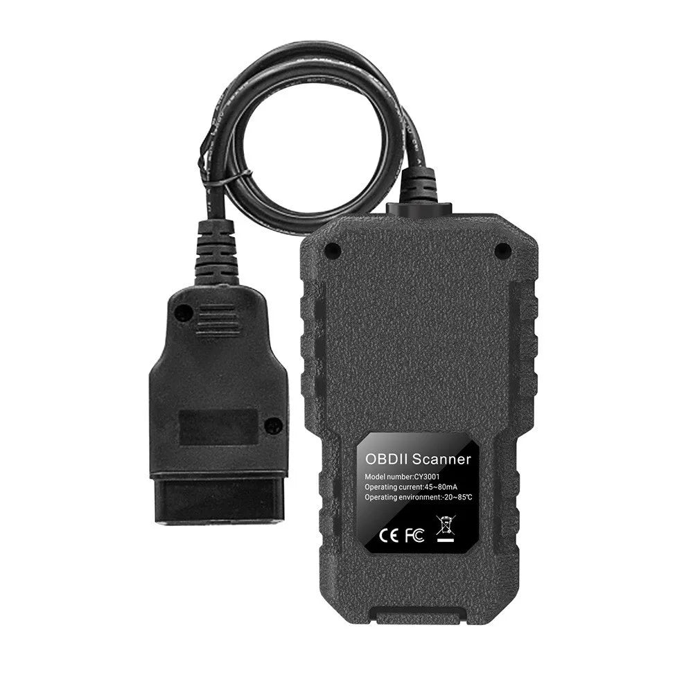 CY3001 Professional OBD2 Car Diagnostic Scanner - Engine Fault Code Reader & Voltage Tester