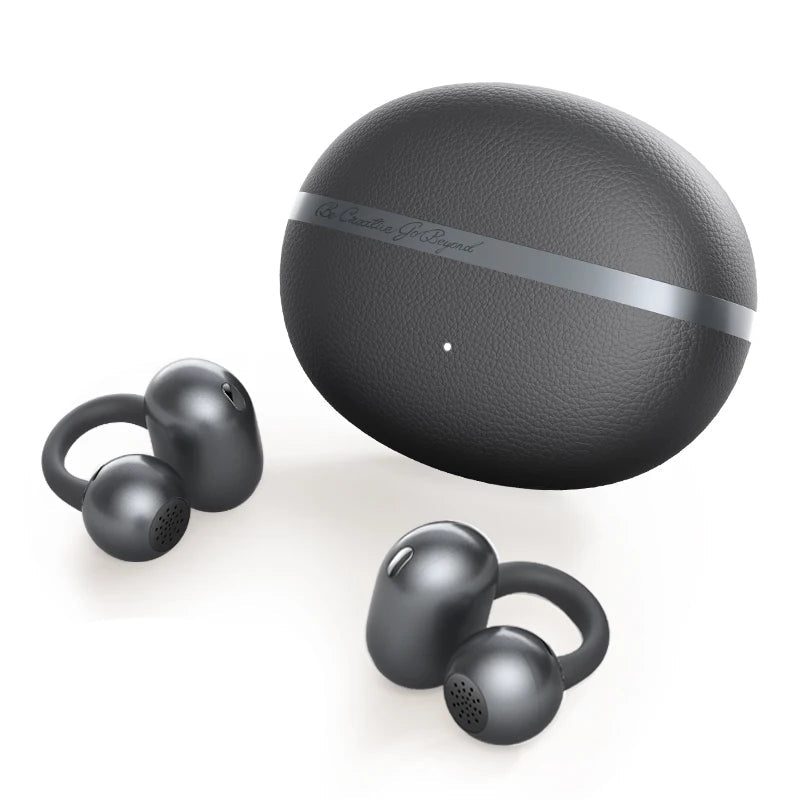 QCY Crossky C50 Open-Ear Bluetooth Earbuds - Wireless Clip-On Sports Headphones with AI Call Technology