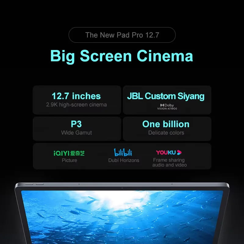 Lenovo Xiaoxin Pad Pro 12.7 (2025) - Gaming & Productivity Tablet with Dimensity 8300