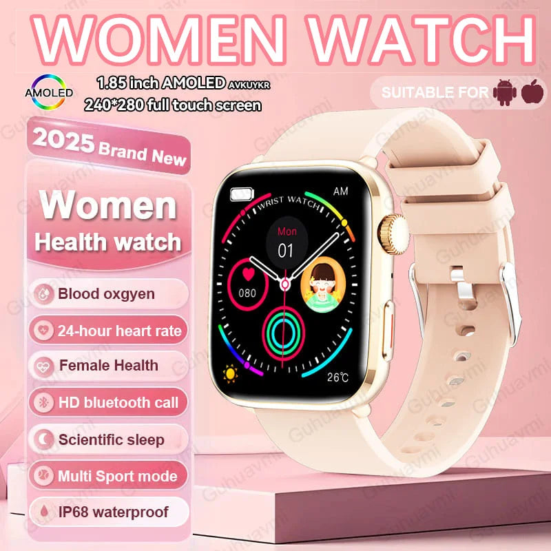 AI Smart Health Monitor Watch - HRV & PPG Blood Pressure Tracking with NFC
