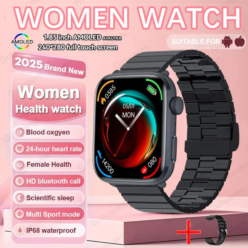 AI Smart Health Monitor Watch - HRV & PPG Blood Pressure Tracking with NFC