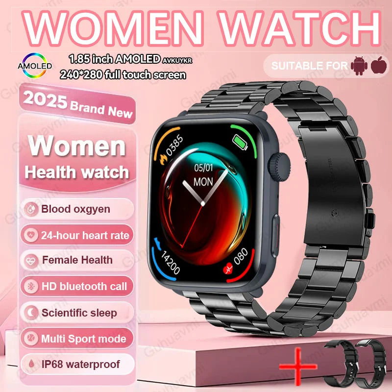 AI Smart Health Monitor Watch - HRV & PPG Blood Pressure Tracking with NFC