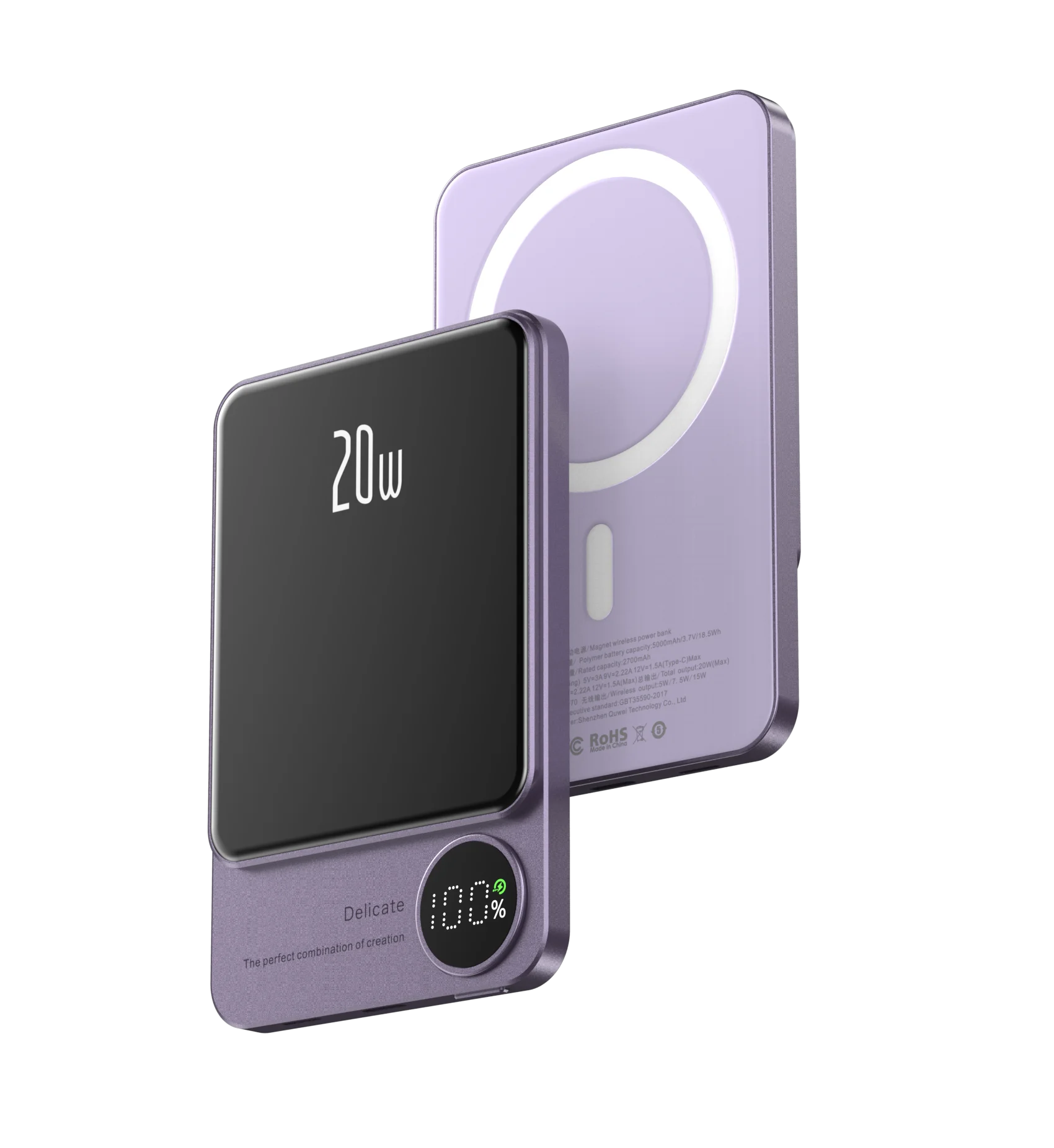 10000mAh Alloy Magnetic Powerbank Magnetic Power Bank Wireless Fast Charger For iPhone 15 14 13 12 11 Backup battery For Magsafe