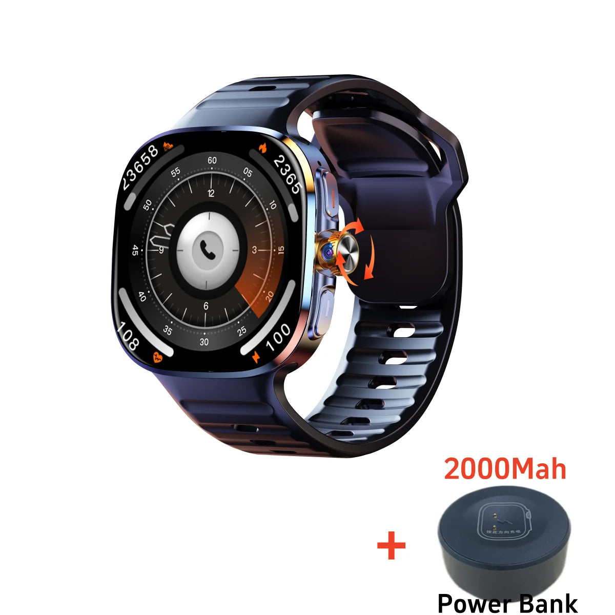 M99 5G Smartwatch - 2.4" AMOLED Display with 900W Rotating Camera