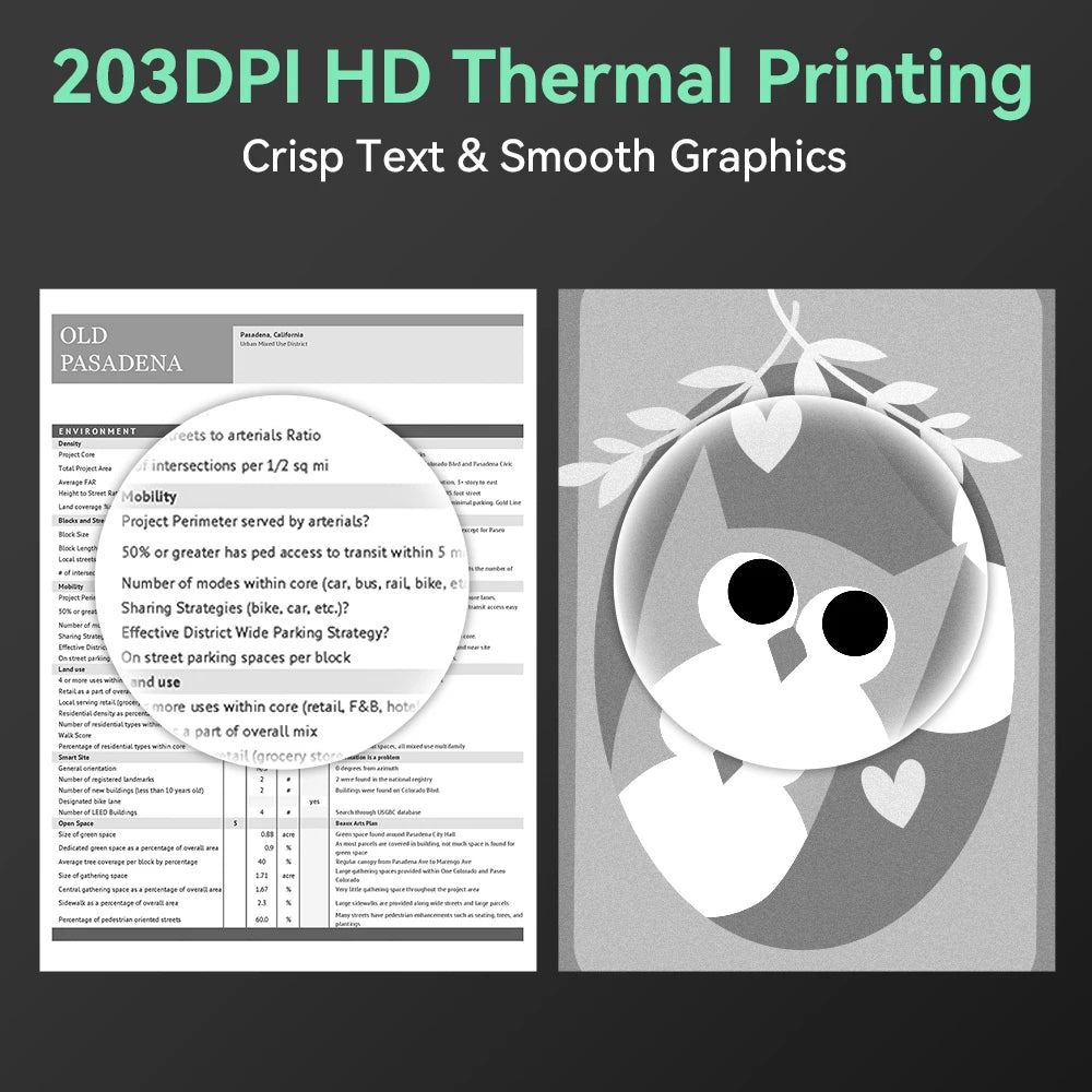 Phomemo M08F Wireless Thermal A4 Printer - Bluetooth Portable Label Maker