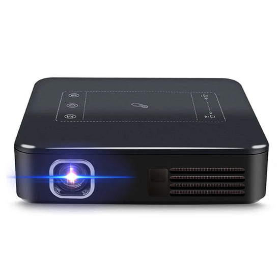WZATCO D13 Mini Pocket Projector - 4K Android DLP Portable LED WiFi Projector with Built-in Battery